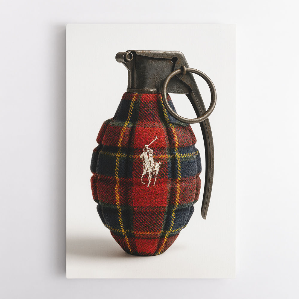 Ralph Lauren Fashion Inspired Grenade Wall Art   